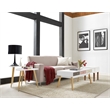 Elle Decor Baylie Sofa - French Taupe Velvet