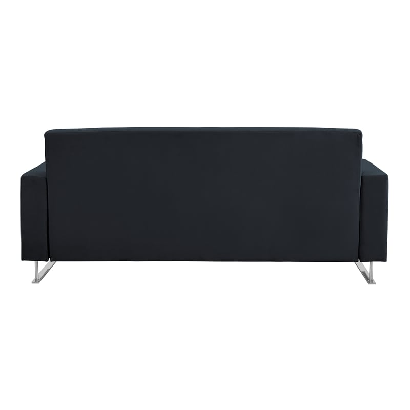 Elle Decor Baylie Sofa - French Cobalt Velvet