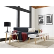 Elle Decor Baylie Sofa - French Cobalt Velvet