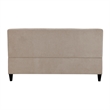 Elle Decor Yvonne Mid-Century Upholstered Sofa - French Ivory
