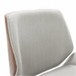 Elle Decor Ophelia Home Office Desk Chair Modern Ergonomic Woven Fabric Gray