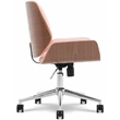 Elle Decor Ophelia Home Office Desk Chair Modern Ergonomic Woven Fabric Pink