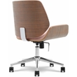 Elle Decor Ophelia Home Office Desk Chair Modern Ergonomic Woven Fabric Pink