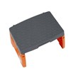 COSCO Type1A Molded Folding Step Stool in Orange and Gray