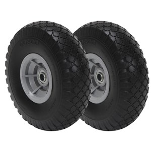 COSCO 10&quot  Flat Free Replacement Wheels in Black (Set of 2)