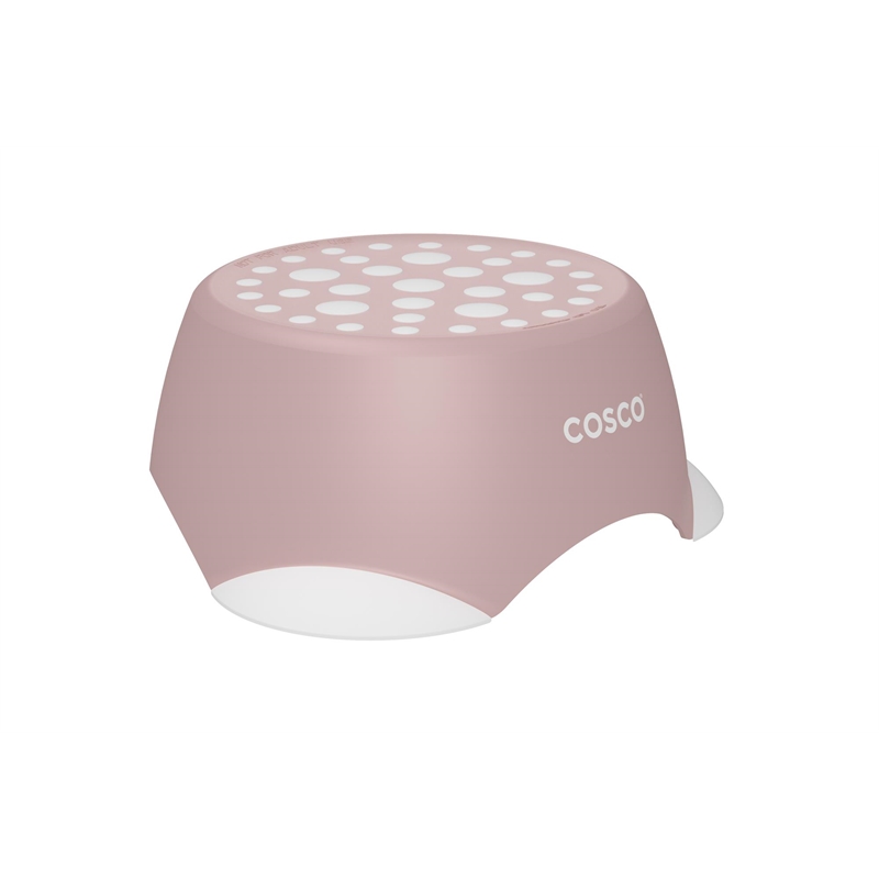COSCO Kids One-Step Step Stool Tall 150 lb. Capacity in Pink (2-Pack)
