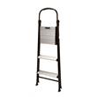 COSCO Three-Step Folding Step Stool with Rubber Hand Grip in Black
