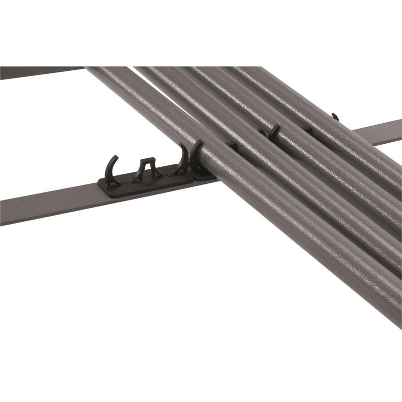 ZOWN Commercial Rectangular Folding Table Trolley Cart in Gray