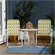 Novogratz Poolside Gossip Collection Priscilla Folding Chairs Yellow (2-Pack)