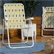 Novogratz Poolside Gossip Collection Priscilla Folding Chairs Yellow (2-Pack)