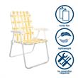 Novogratz Poolside Gossip Collection Priscilla Folding Chairs Yellow (2-Pack)