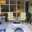 Novogratz Poolside Gossip Collection Priscilla Folding Chairs Yellow (2-Pack)