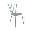 Novogratz Poolside Gossip Heidi 3-Piece Indoor/Outdoor Bistro Set in Light Gray
