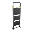COSCO 3-Step Folding Steel Step Stool ANSI Type 1A Commercial in Grey/Orange