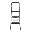 COSCO 3-Step Folding Steel Step Stool ANSI Type 1A Commercial in Grey/Orange