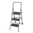COSCO 3-Step Folding Steel Step Stool ANSI Type 1A Commercial in Grey/Orange