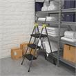 COSCO 3-Step Folding Steel Step Stool ANSI Type 1A Commercial in Grey/Orange