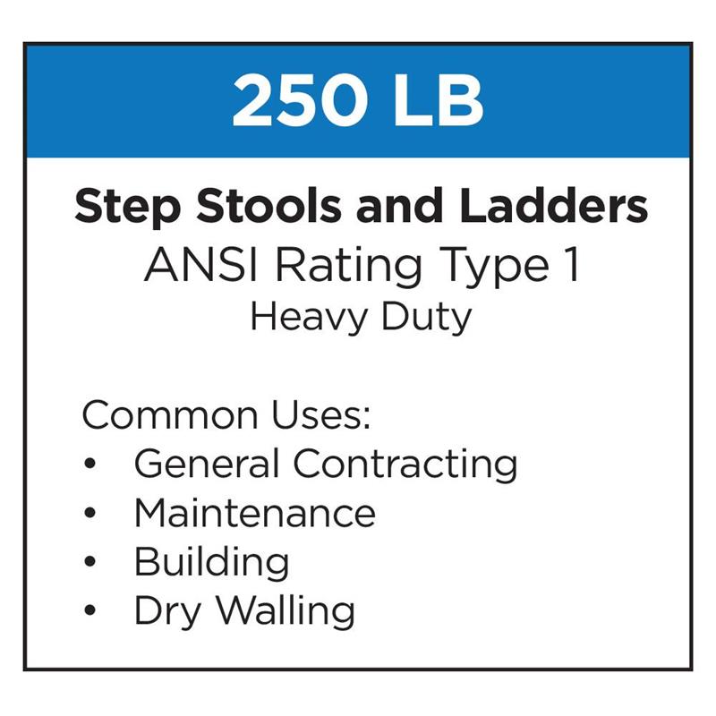 COSCO Two-Step Folding Step Stool with Rubber Hand Grip in Black