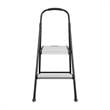 COSCO Two-Step Folding Step Stool with Rubber Hand Grip in Black