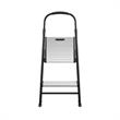 COSCO Two-Step Folding Step Stool with Rubber Hand Grip in Black