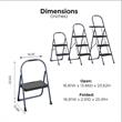 COSCO 1-Step Folding BIG Step Step Stool ANSI Type II in Navy