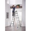 COSCO 18 foot Reach Height Aluminum Multi-Position Ladder 300 lb. Load Capacity