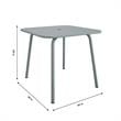 Novogratz Poolside Gossip Collection June Outdoor/Indoor Dining Table in Grey