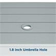 Novogratz Poolside Gossip Collection June Outdoor/Indoor Dining Table in Grey