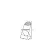 ZOWN Premium Commercial Fan Back Indoor/Outdoor Folding Chair in Black (8-Pack)
