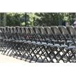ZOWN Premium Commercial Plastic Indoor/Outdoor Folding Chair in Black (8-Pack)