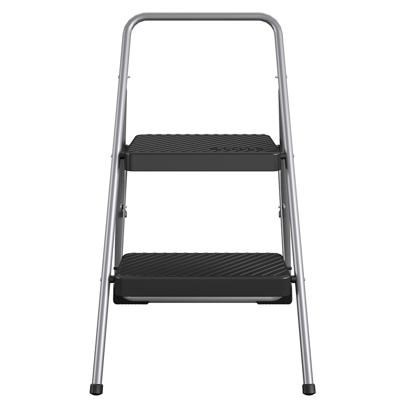 COSCO 2-Step Household Folding Step Stool ANSI Type 3 in Platinum