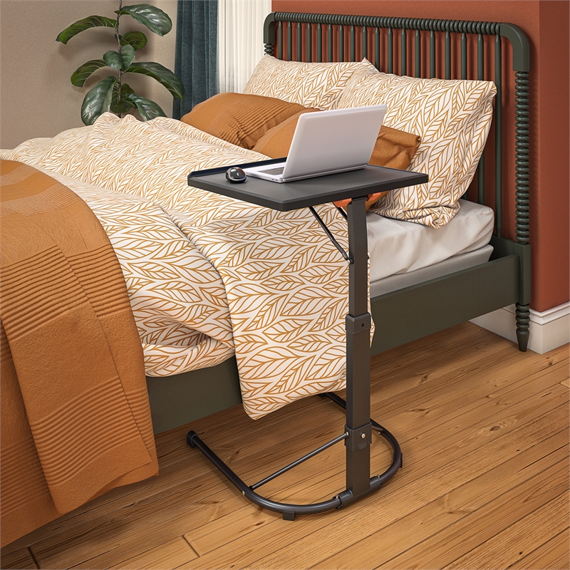 COSCO Multi-Functional Adjustable Height Folding Activity Table in Black