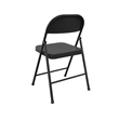 COSCO SmartFold All-Steel Folding Chair in Black (4-Pack)