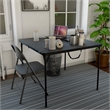 COSCO SmartFold All-Steel Folding Chair in Black (4-Pack)