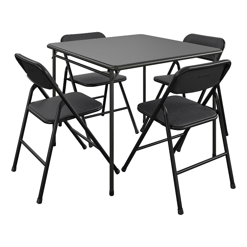 COSCO Premium 5-Piece Folding Fabric Dining Set & 34
