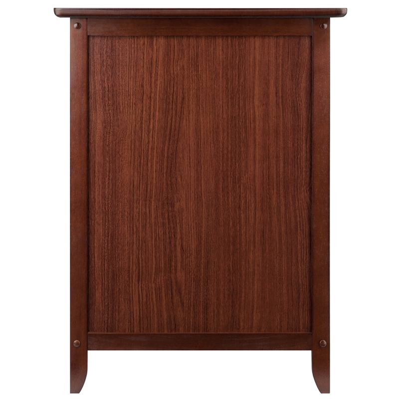 Set of 2 Nightstand in Antique Walnut