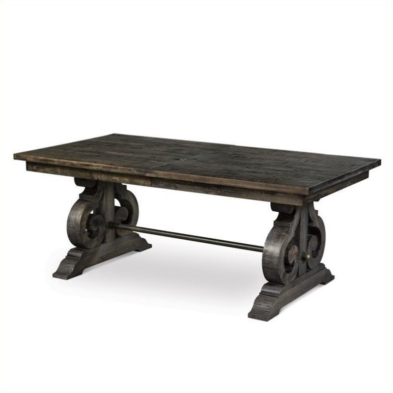 Home Square 4 Piece Traditional Dining Set in Peppercorn