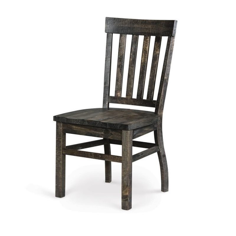 Home Square 4 Piece Traditional Dining Set in Peppercorn
