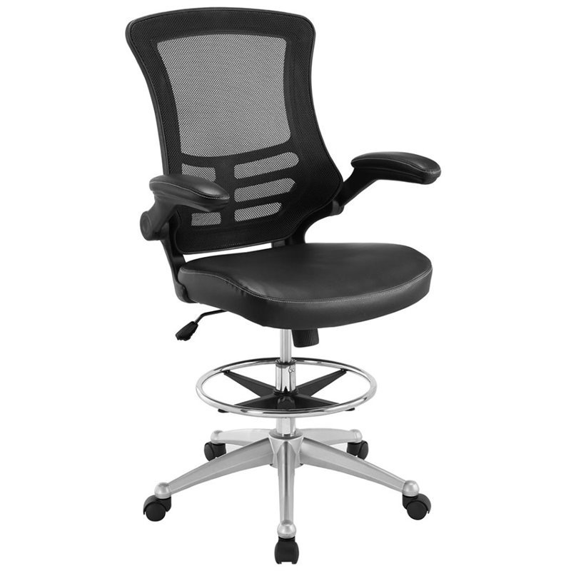2 Piece Office Set with Cherry Desk and Drafting Chair
