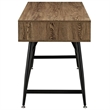 Home Square 2 Piece Office Set with Distressed Rustic Desk and Office Chair