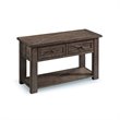 2 Piece Console and End Table Set in Weathered Charcoal
