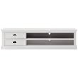 2 Piece Large Entertainment Unit and Bookcase in White
