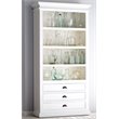 2 Piece Large Entertainment Unit and Bookcase in White