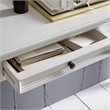 2 Piece Console Table and Hall Tree with Storage in White