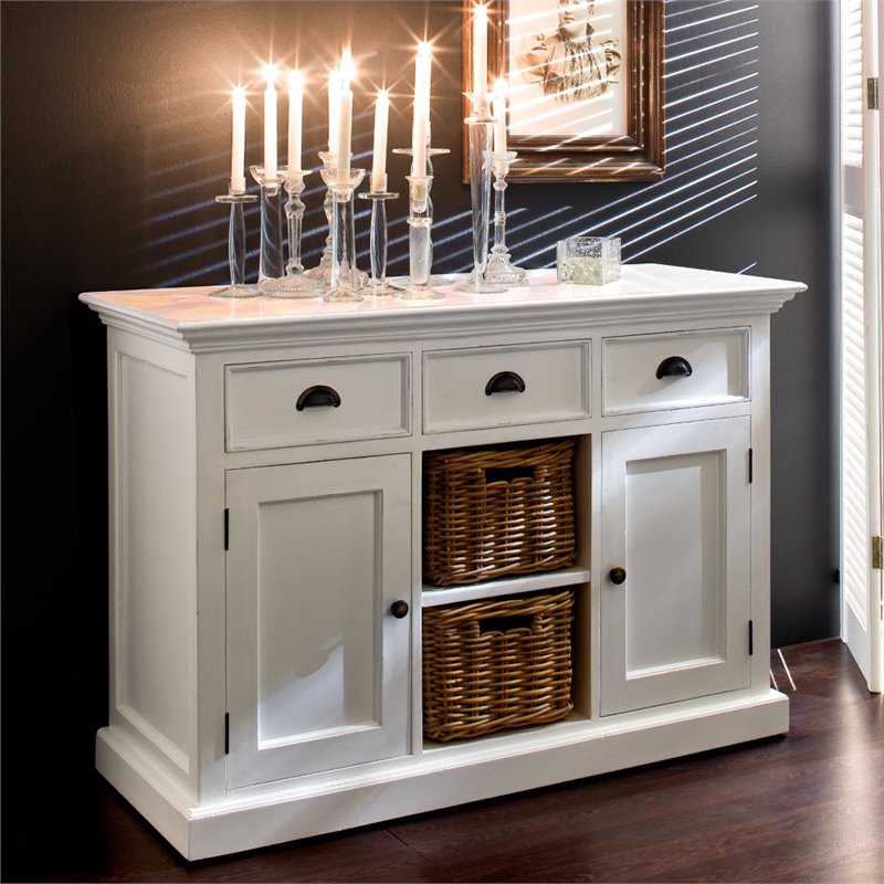 Set of 2 Buffet Tables with Baskets