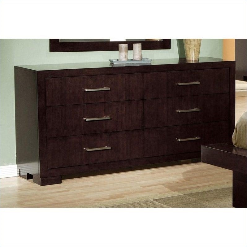2 Piece Chest and Drawer Set in Dark Cappuccino
