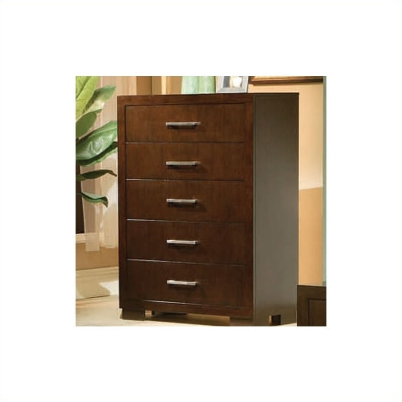 2 Piece Chest and Drawer Set in Dark Cappuccino