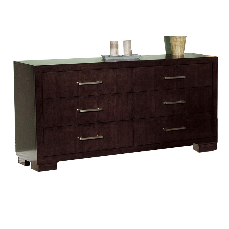 2 Piece Chest and Drawer Set in Dark Cappuccino
