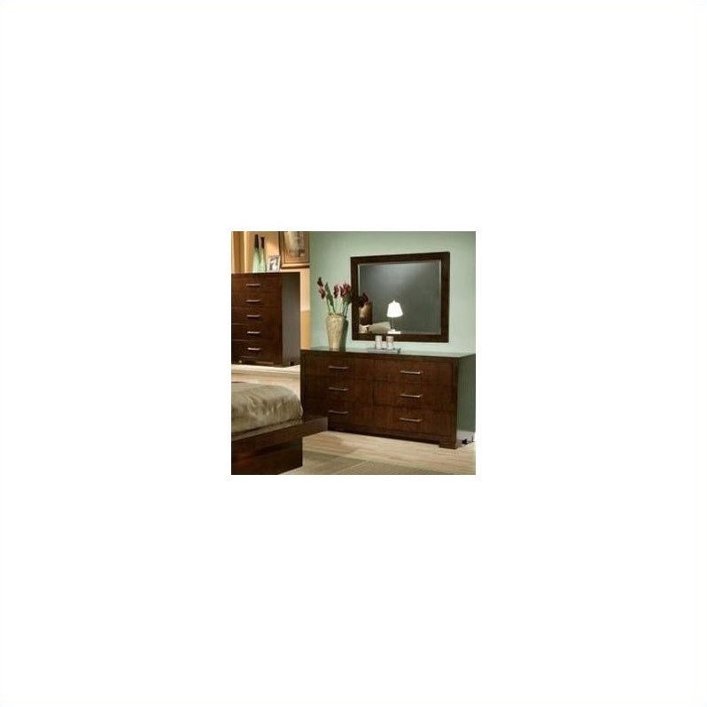 2 Piece Chest and Drawer Set in Dark Cappuccino