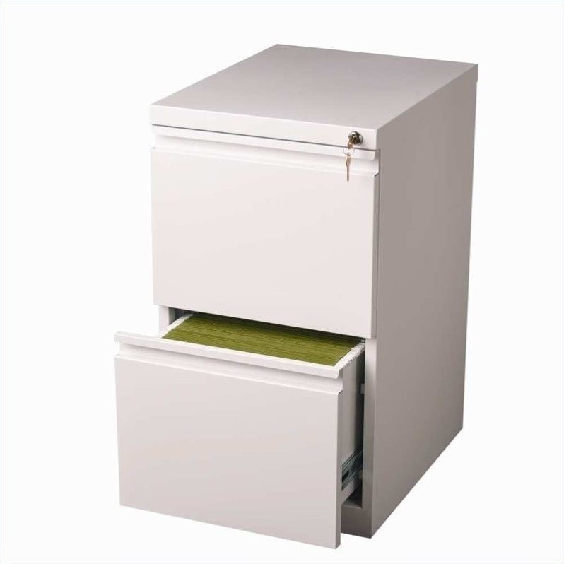 Value Pack (Set of 2) 2 Drawer Mobile File Cabinet in White